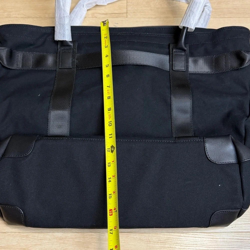 Brooks Brothers Black Wells Laptop Tote - Picture 9 of 9